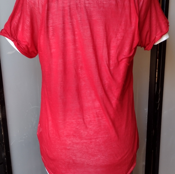 Coca Cola Red Soft Burnout T-Shirt Size M - L - Picture 4 of 9